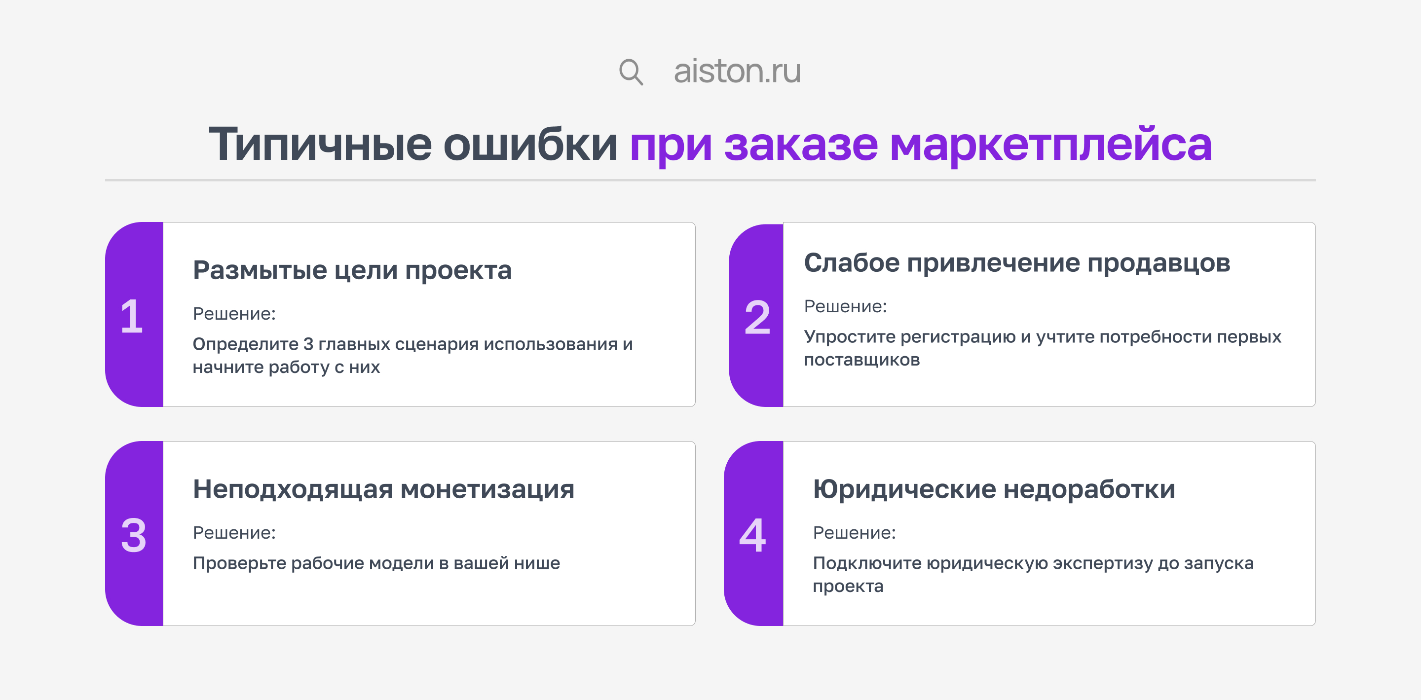ошибки при заказе маркетплейса под ключ