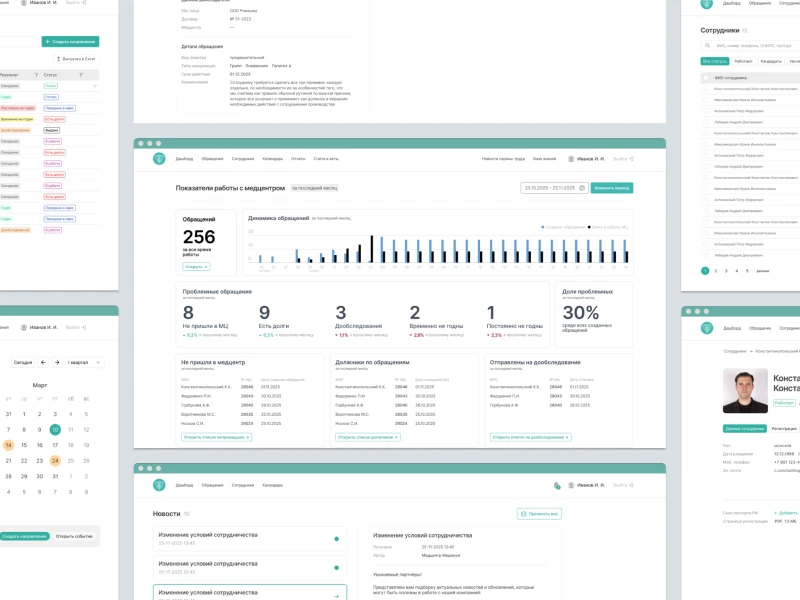 Разработка личного кабинета для корпоративных клиентов сети медицинских центров Разработка личного кабинета для корпоративных клиентов сети медицинских центров